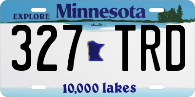 MN license plate 327TRD