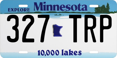 MN license plate 327TRP