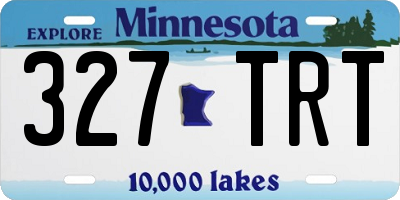 MN license plate 327TRT