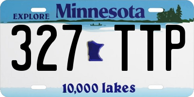 MN license plate 327TTP