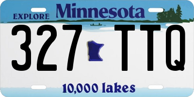 MN license plate 327TTQ