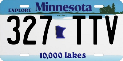 MN license plate 327TTV