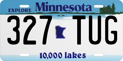 MN license plate 327TUG