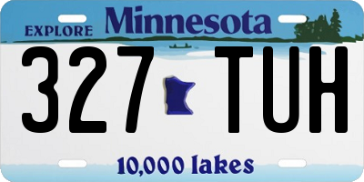 MN license plate 327TUH