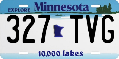 MN license plate 327TVG