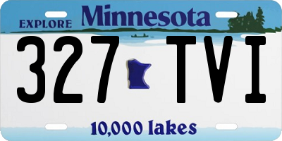 MN license plate 327TVI