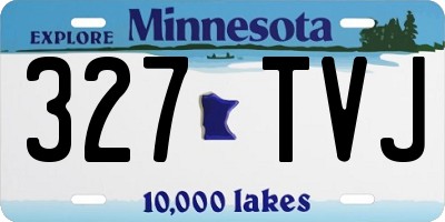 MN license plate 327TVJ