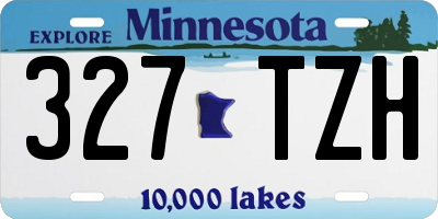 MN license plate 327TZH