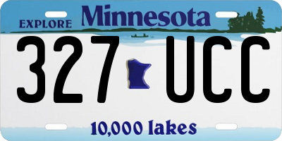 MN license plate 327UCC