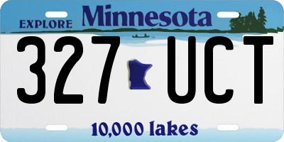 MN license plate 327UCT
