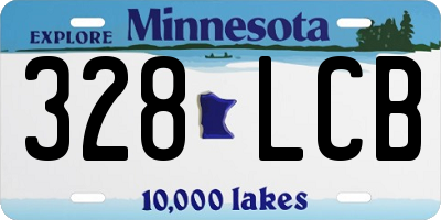 MN license plate 328LCB