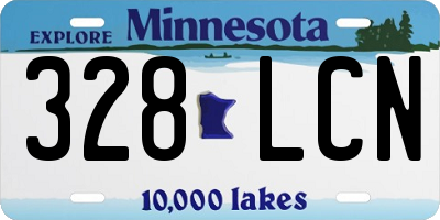 MN license plate 328LCN