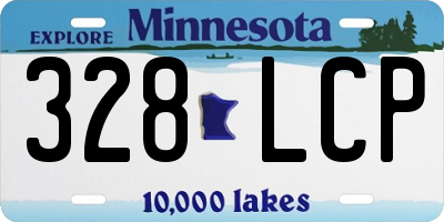 MN license plate 328LCP