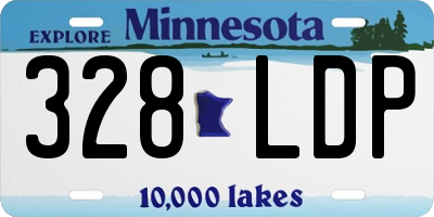 MN license plate 328LDP