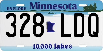 MN license plate 328LDQ