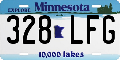 MN license plate 328LFG