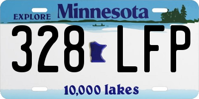 MN license plate 328LFP