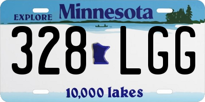MN license plate 328LGG