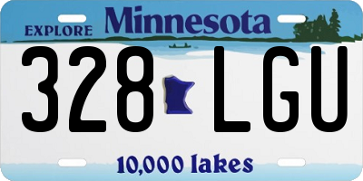 MN license plate 328LGU