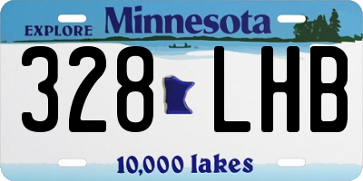 MN license plate 328LHB