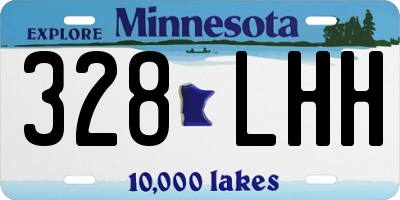 MN license plate 328LHH