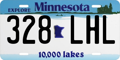 MN license plate 328LHL