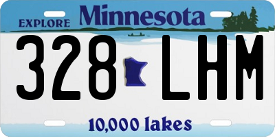 MN license plate 328LHM
