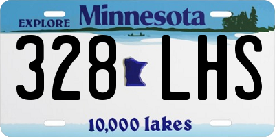MN license plate 328LHS