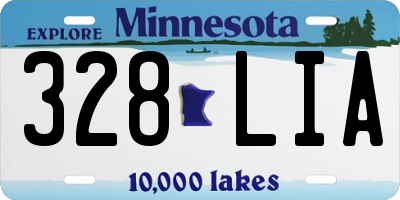 MN license plate 328LIA