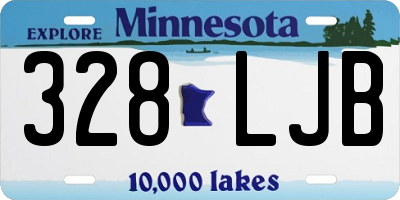 MN license plate 328LJB