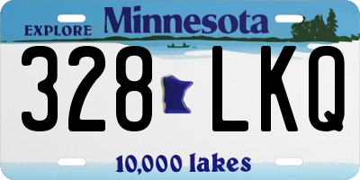 MN license plate 328LKQ