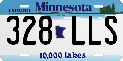 MN license plate 328LLS