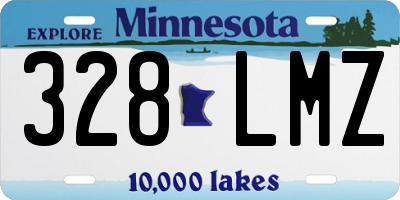 MN license plate 328LMZ