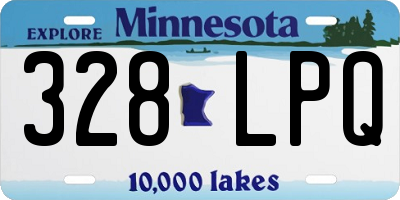 MN license plate 328LPQ