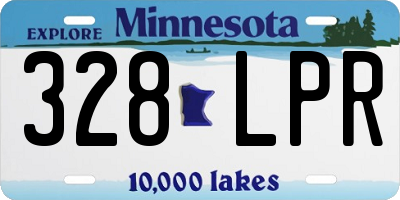 MN license plate 328LPR