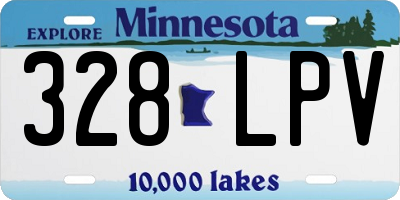 MN license plate 328LPV