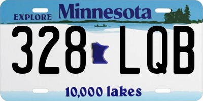 MN license plate 328LQB
