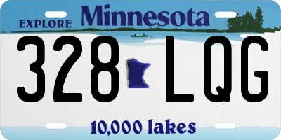 MN license plate 328LQG