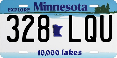 MN license plate 328LQU