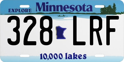 MN license plate 328LRF