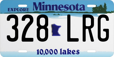 MN license plate 328LRG