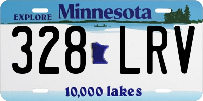 MN license plate 328LRV