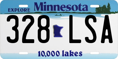MN license plate 328LSA