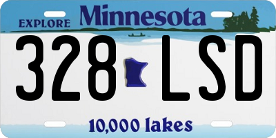 MN license plate 328LSD
