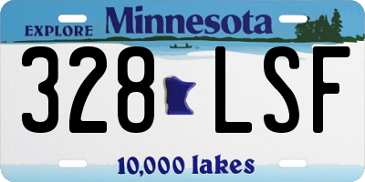 MN license plate 328LSF