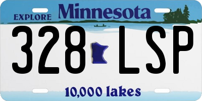 MN license plate 328LSP