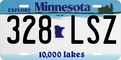 MN license plate 328LSZ