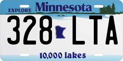 MN license plate 328LTA