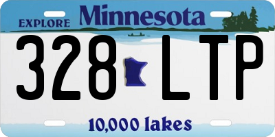 MN license plate 328LTP