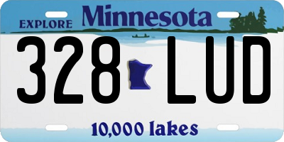 MN license plate 328LUD